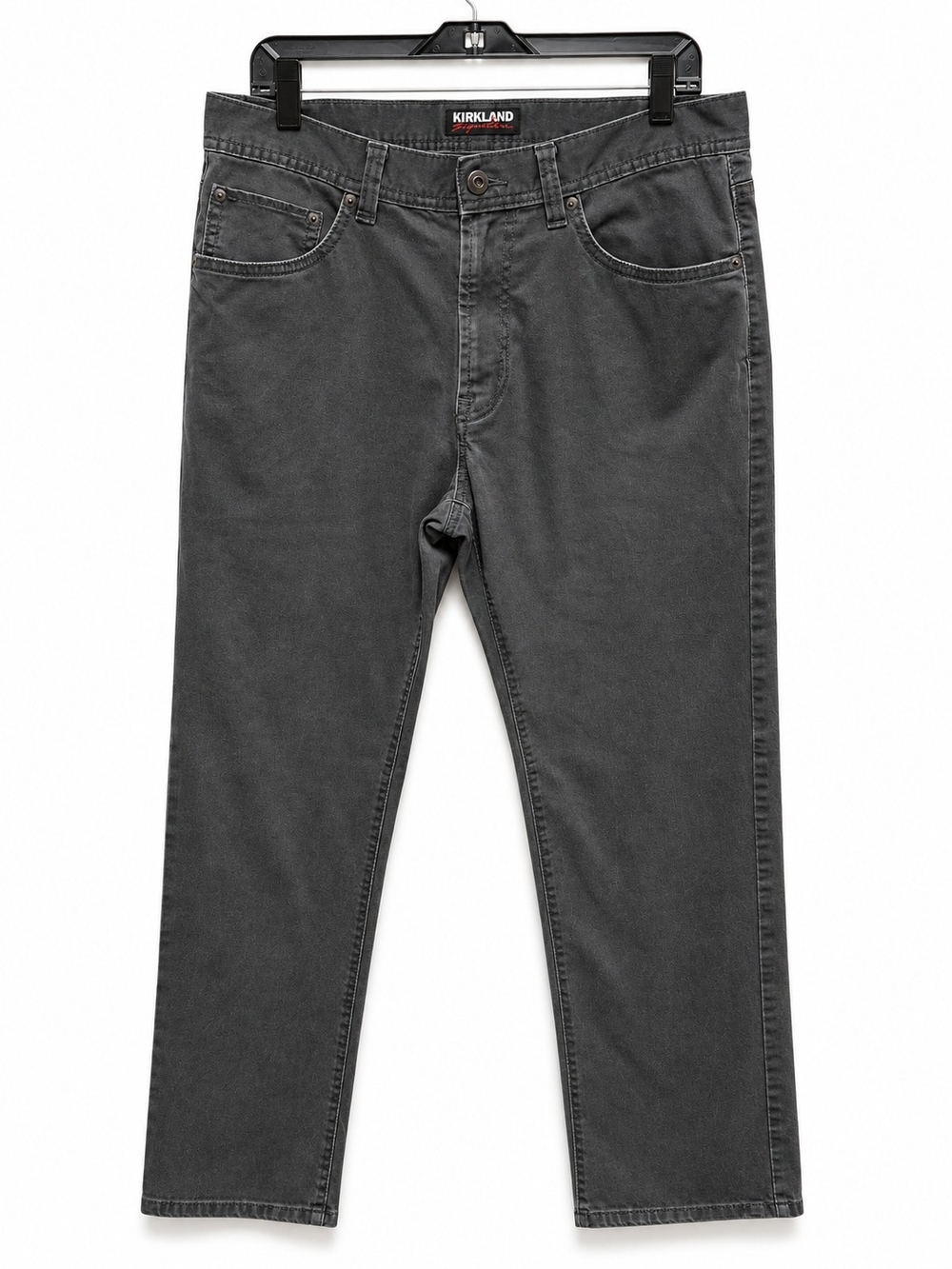 Kirkland Signature Gray Stretch Jeans Men’s 34x30 Straight Leg